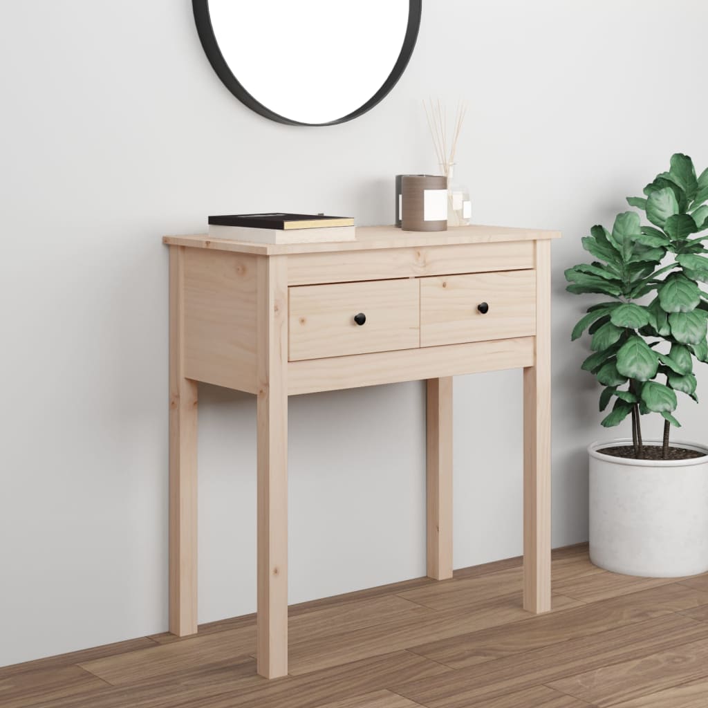 Konzolni stol 70 x 35 x 75 cm od masivne borovine
