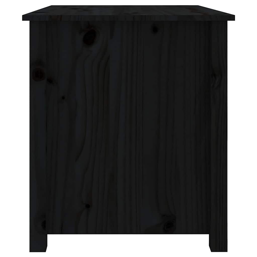 Stolić za kavu crni 71 x 49 x 55 cm od masivne borovine
