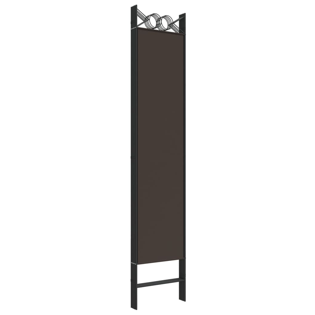 Sobna pregrada s 6 panela smeđa 240x200 cm od tkanine