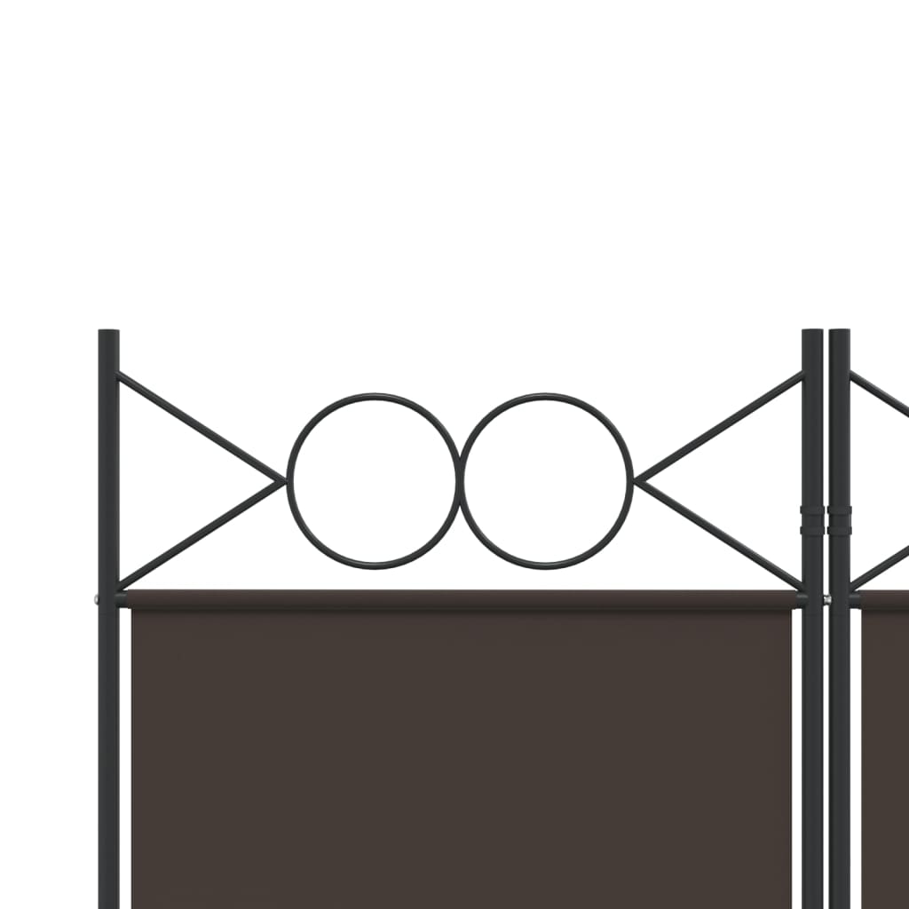 Sobna pregrada s 6 panela smeđa 240x200 cm od tkanine