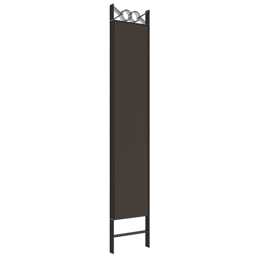 Sobna pregrada s 4 panela smeđa 160x220 cm od tkanine