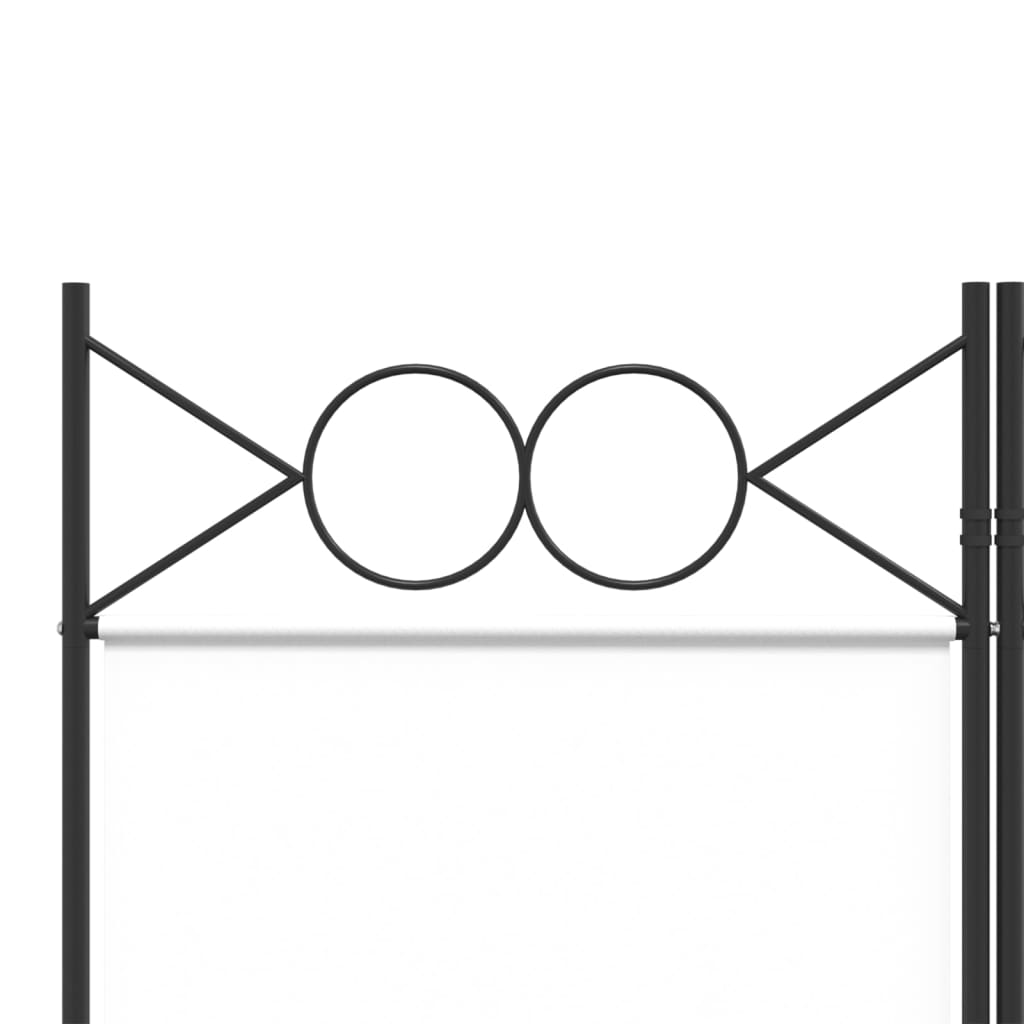 Sobna pregrada sa 6 panela bijela 240x220 cm od tkanine