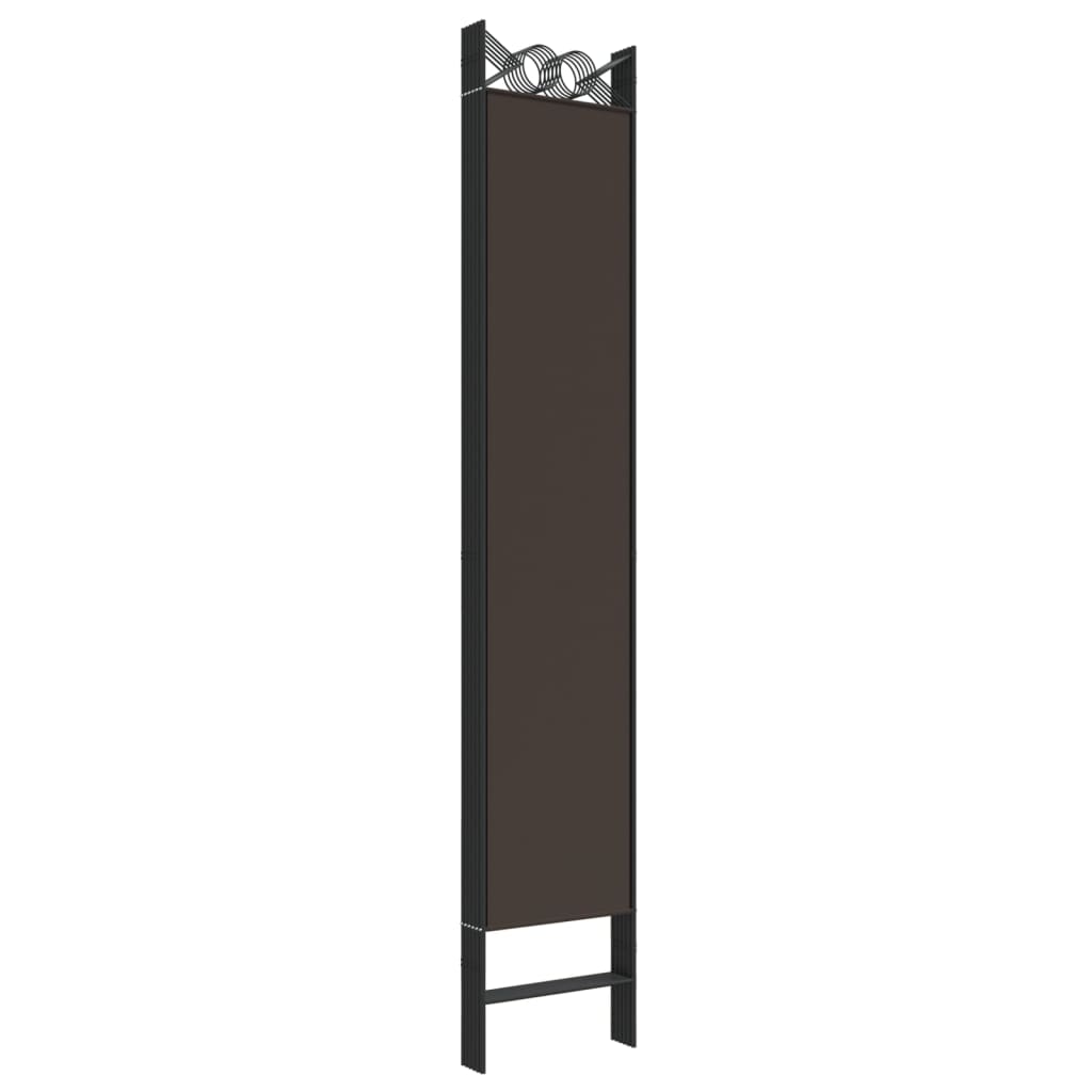 Sobna pregrada s 6 panela smeđa 240x220 cm od tkanine