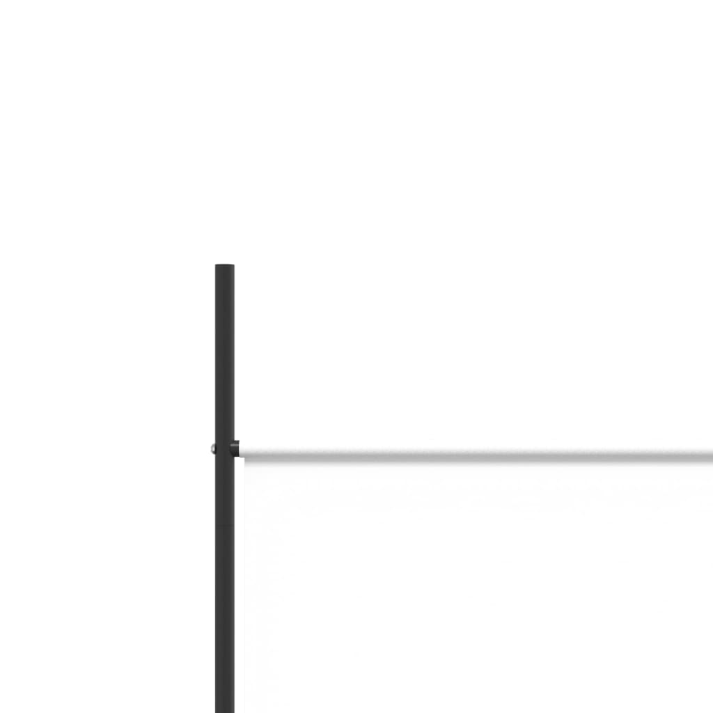 Sobna pregrada s 5 panela bijela 250 x 200 cm od tkanine