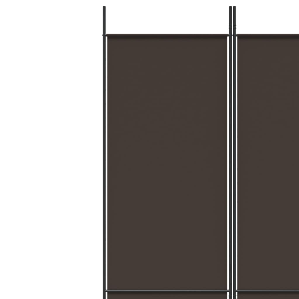 Sobna pregrada s 6 panela smeđa 300x220 cm od tkanine
