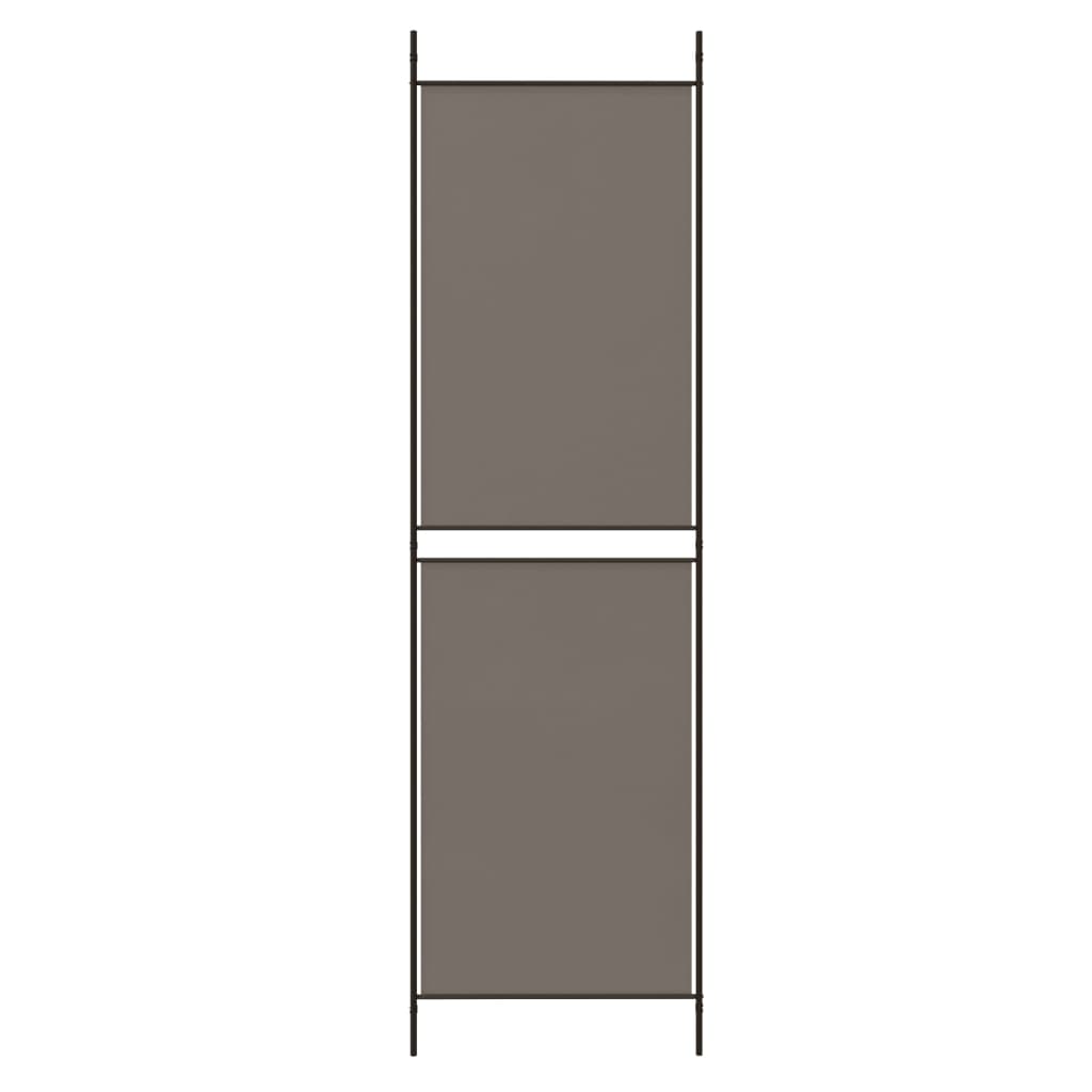 Sobna pregrada s 6 panela antracit 300 x 180 cm od tkanine