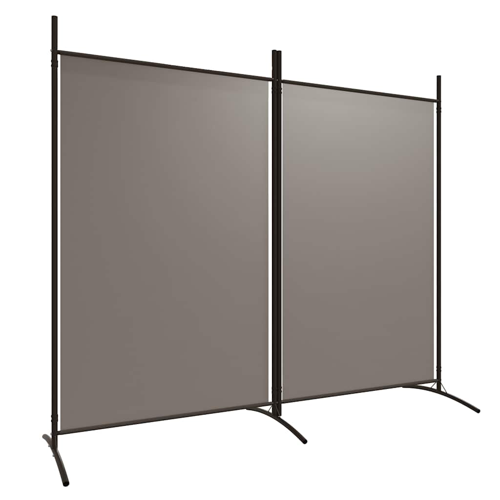 Sobna pregrada s 2 panela antracit 175 x 180 cm od tkanine