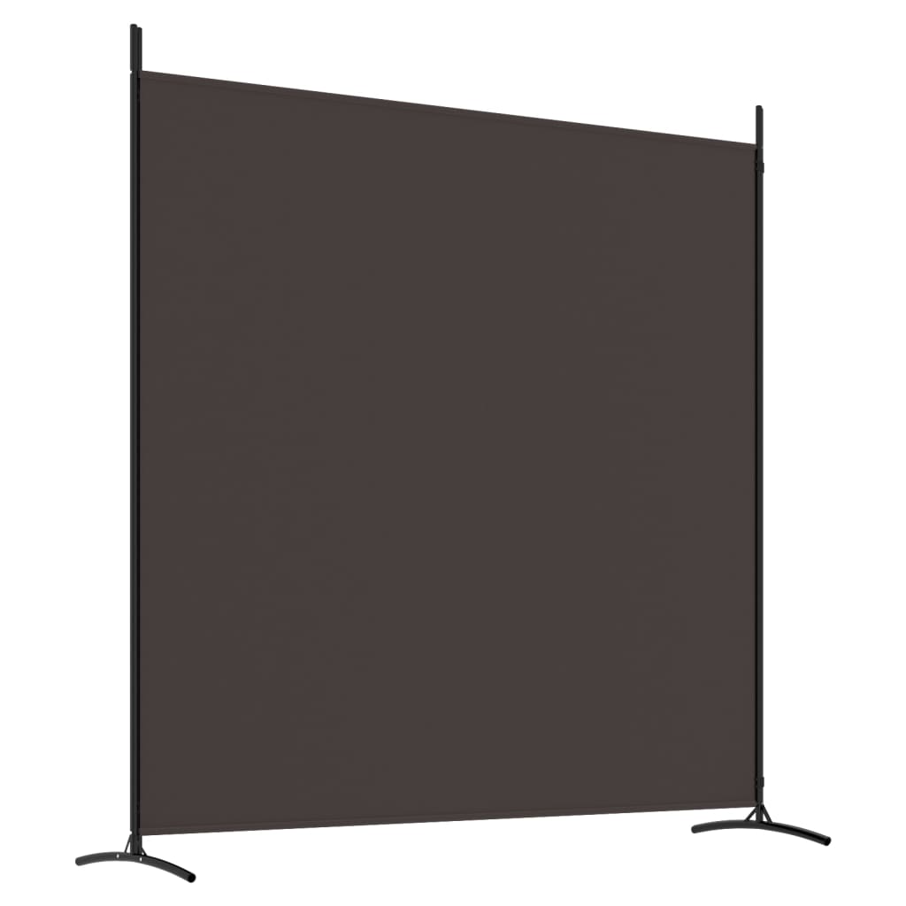 Sobna pregrada s 2 panela smeđa 348 x 180 cm od tkanine