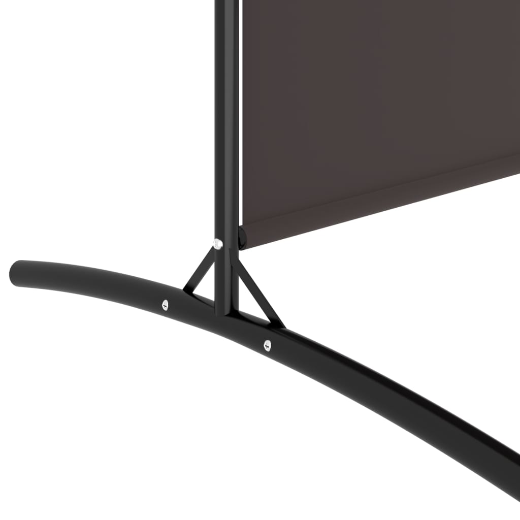 Sobna pregrada s 2 panela smeđa 348 x 180 cm od tkanine