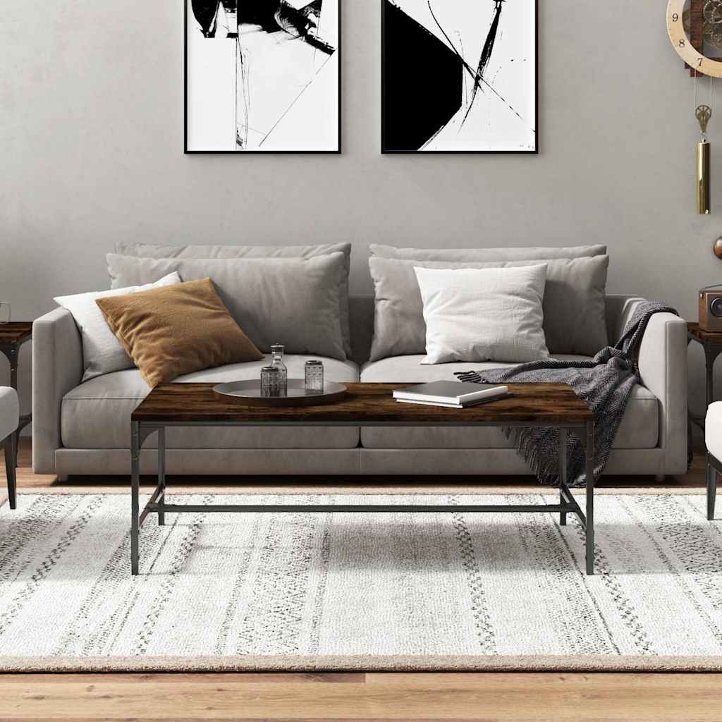 Stolić za kavu boja hrasta 100 x 50 x 35 cm konstruirano drvo