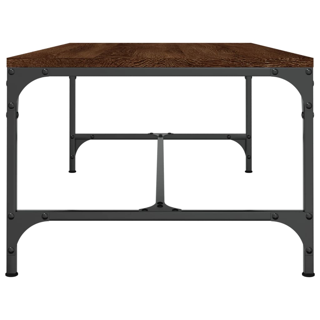 Stolić za kavu smeđa boja hrasta 100x50x35 cm konstruirano drvo