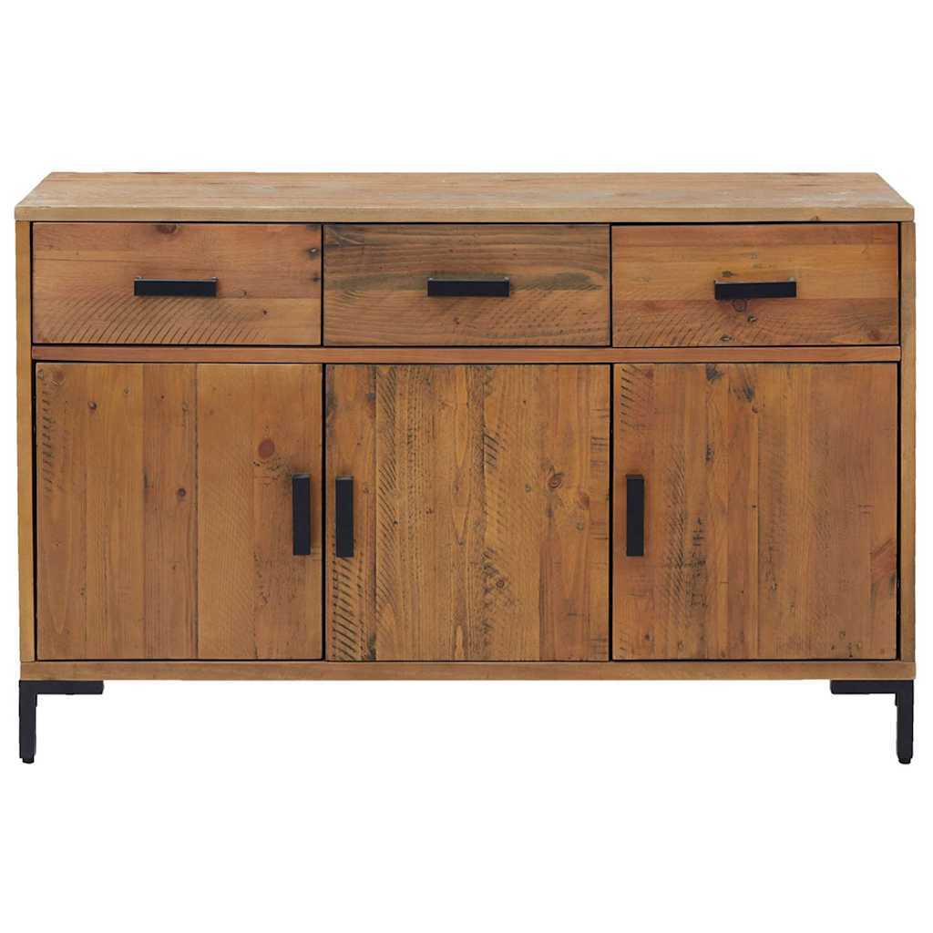 Komoda smeđa 110 x 35 x 70 cm od masivne borovine