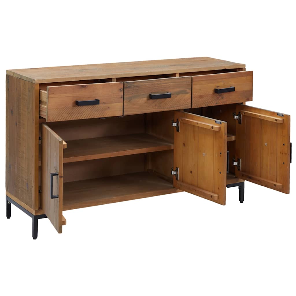 Komoda smeđa 110 x 35 x 70 cm od masivne borovine