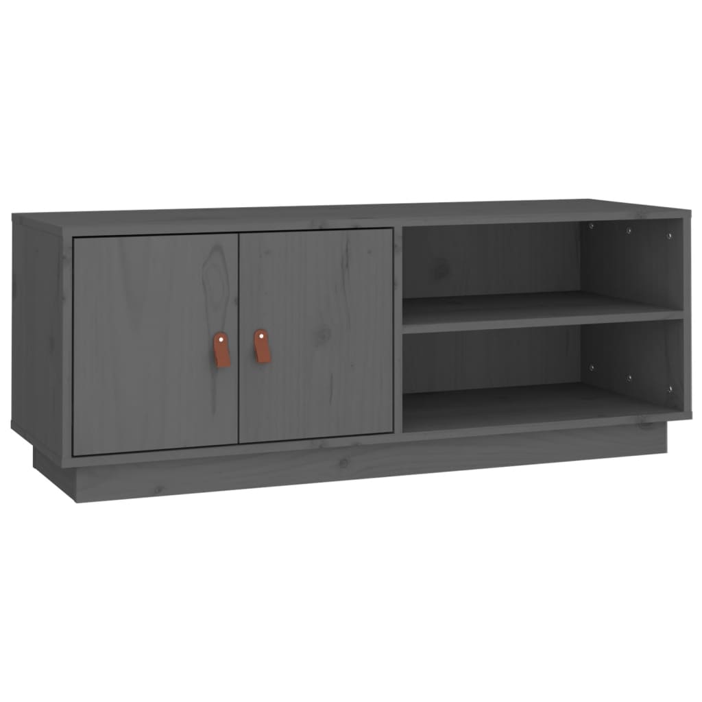 TV ormarić sivi 105 x 34 x 40 cm od masivne borovine