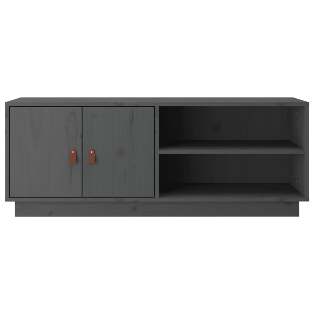 TV ormarić sivi 105 x 34 x 40 cm od masivne borovine