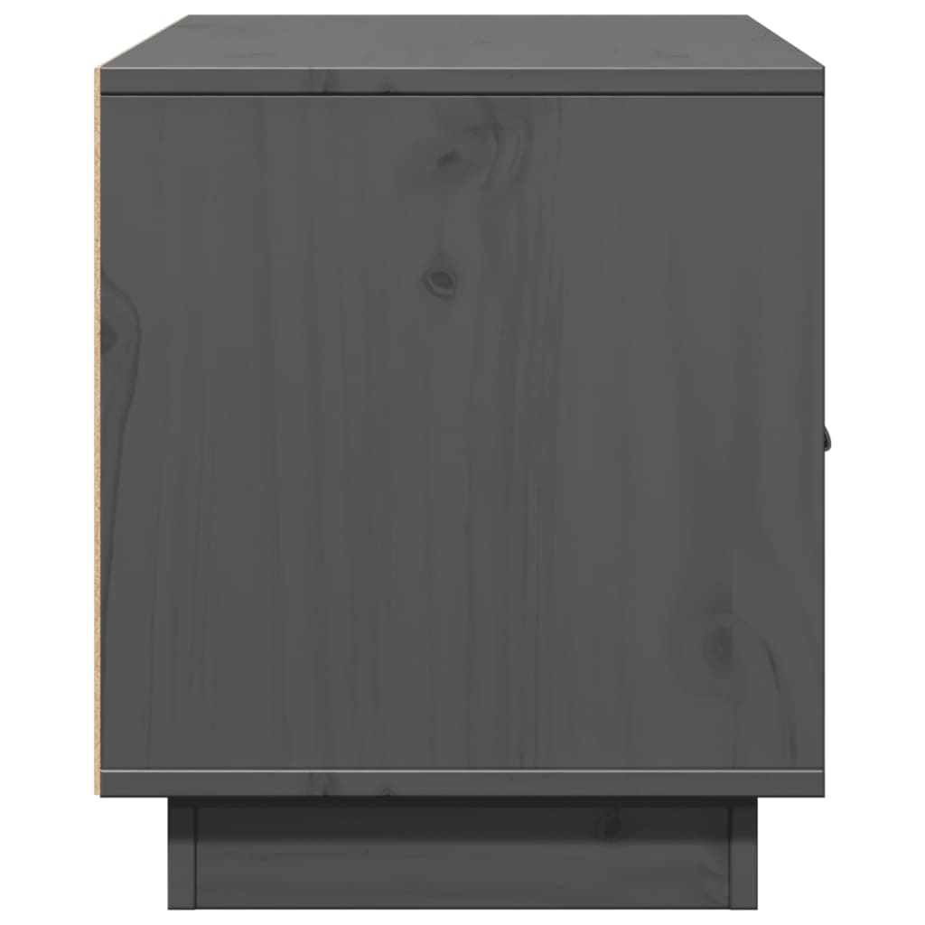 TV ormarić sivi 80 x 34 x 40 cm od masivne borovine