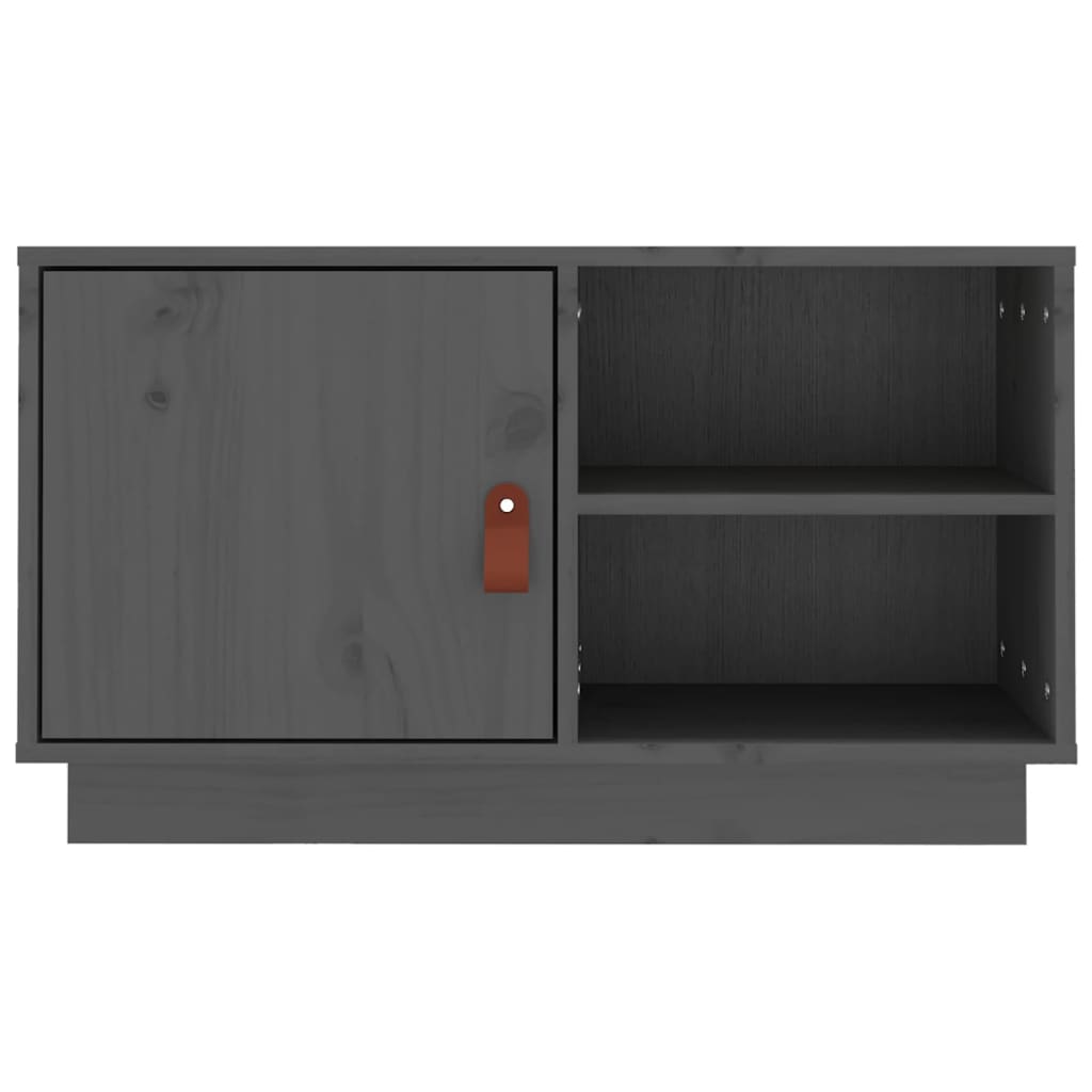 TV ormarić sivi 70 x 34 x 40 cm od masivne borovine