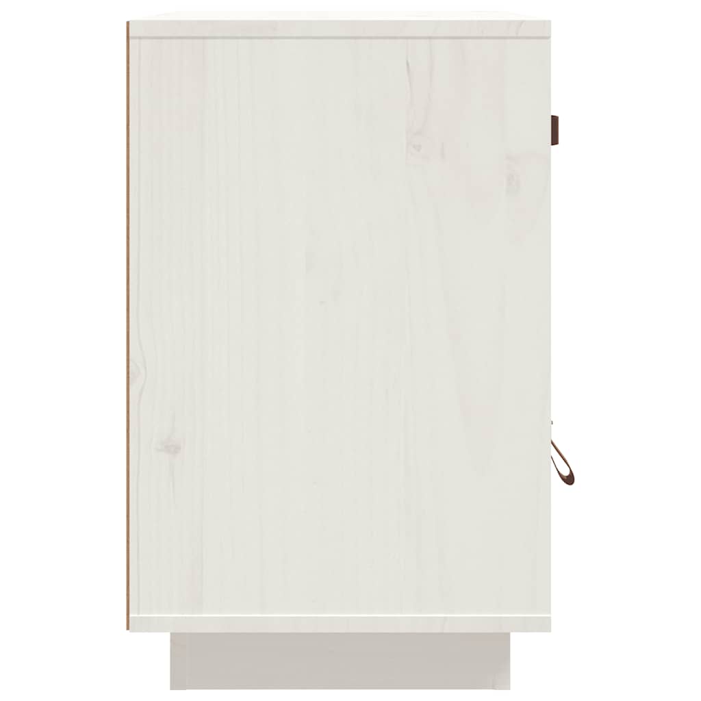 Noćni ormarići 2 kom bijeli 40 x 34 x 55 cm od masivne borovine