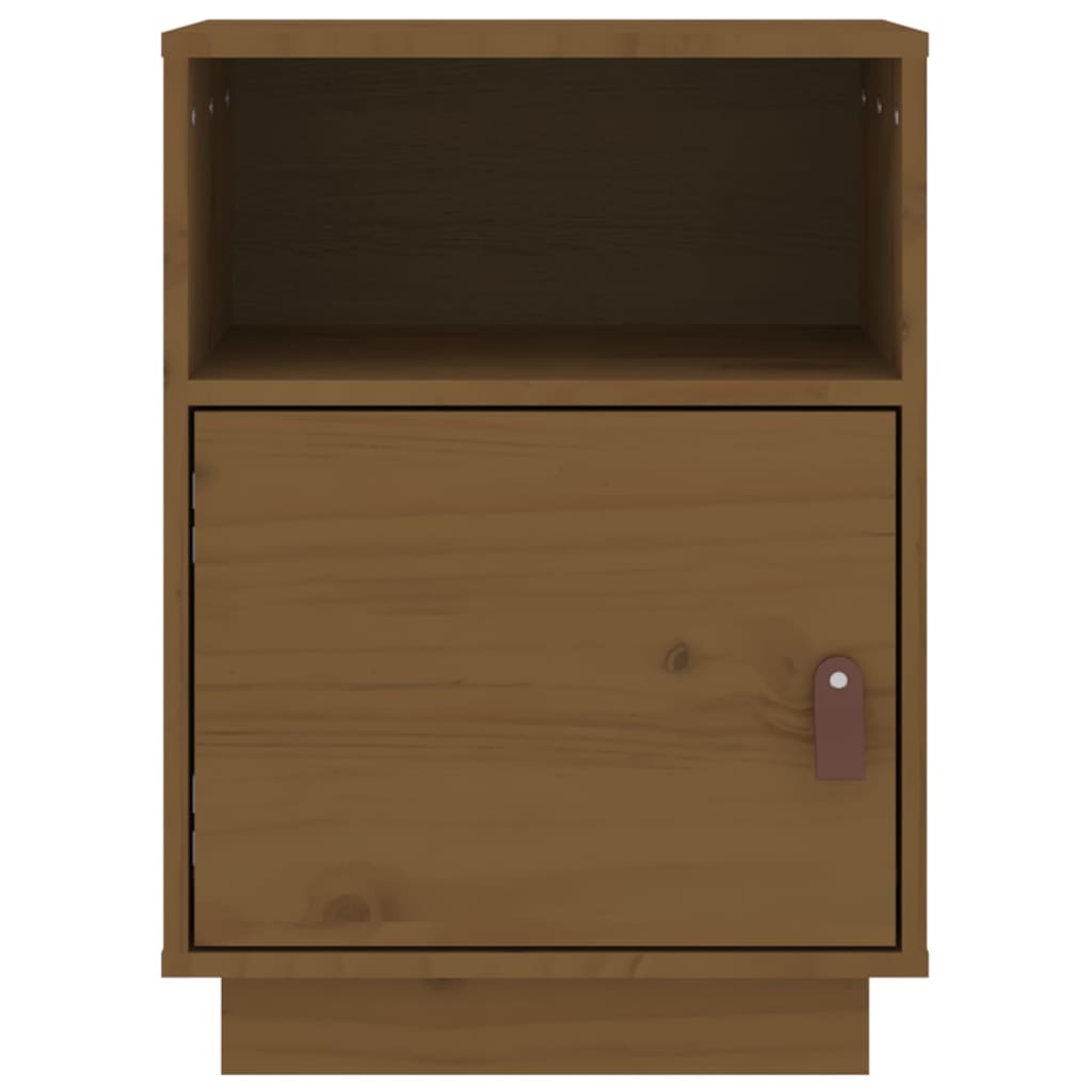 Noćni ormarići 2 kom boja meda 40x34x55 cm od masivne borovine