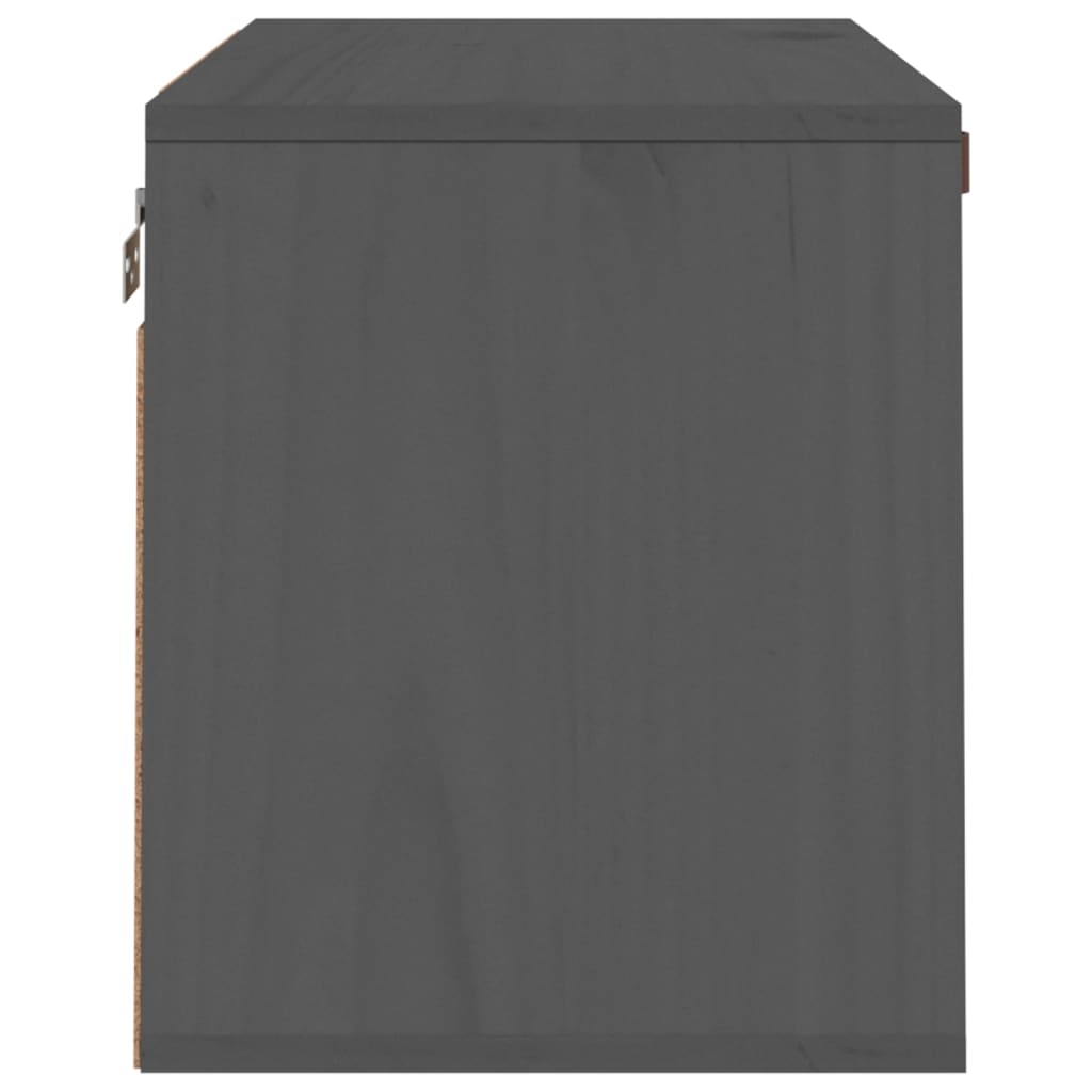 Zidni ormarić sivi 60 x 30 x 35 cm od masivne borovine