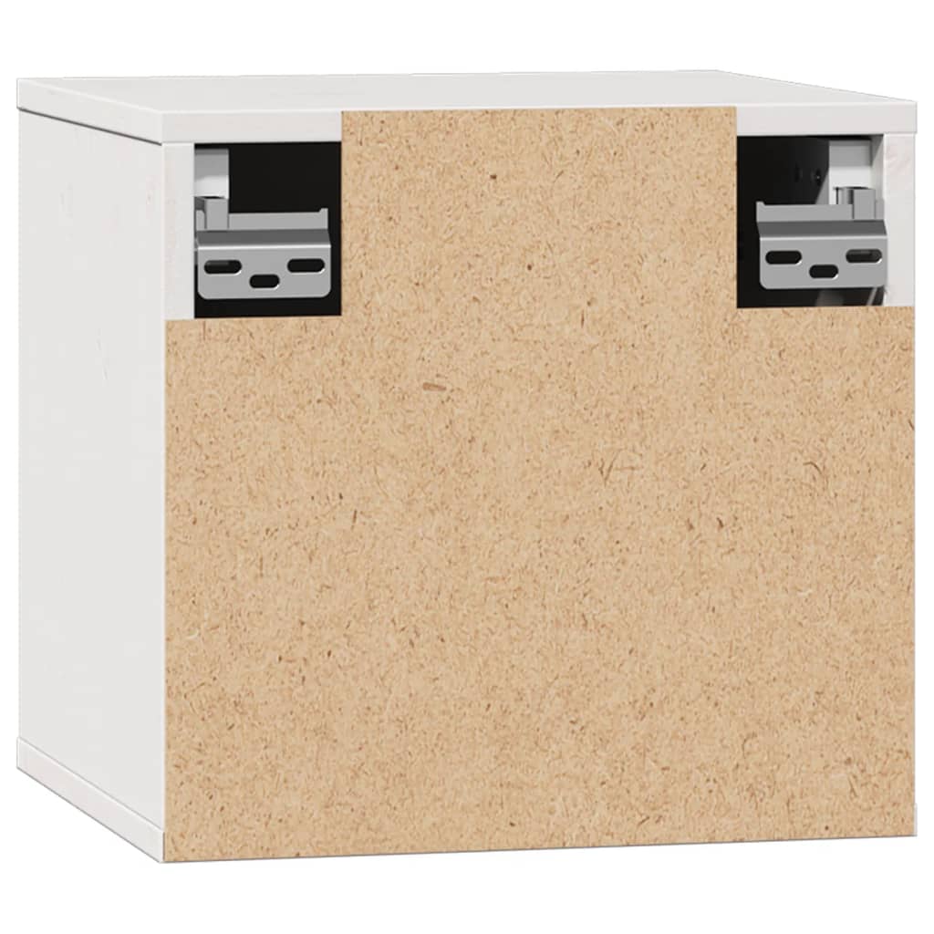 Zidni ormarići 2 kom bijeli 31,5 x 30 x 30 cm masivna borovina
