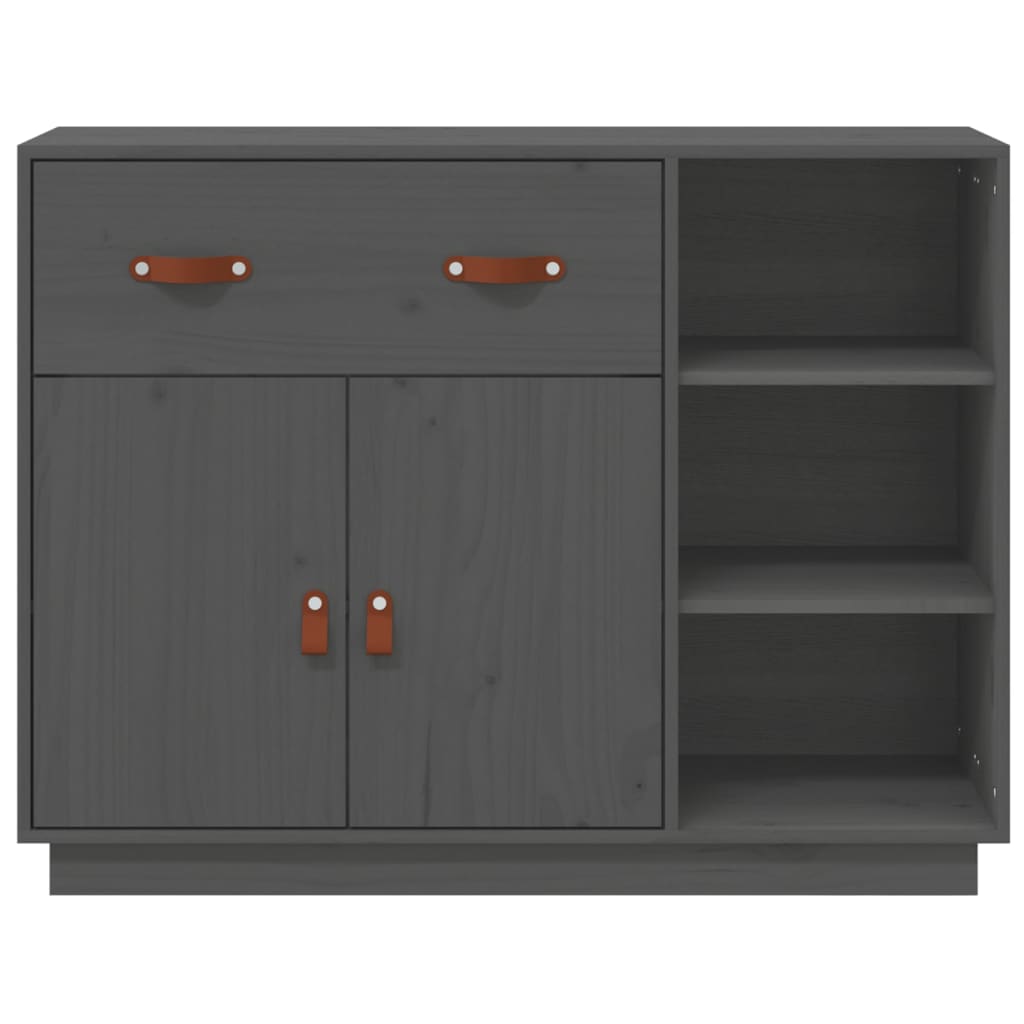 Komoda siva 98,5x40x75 cm od masivne borovine