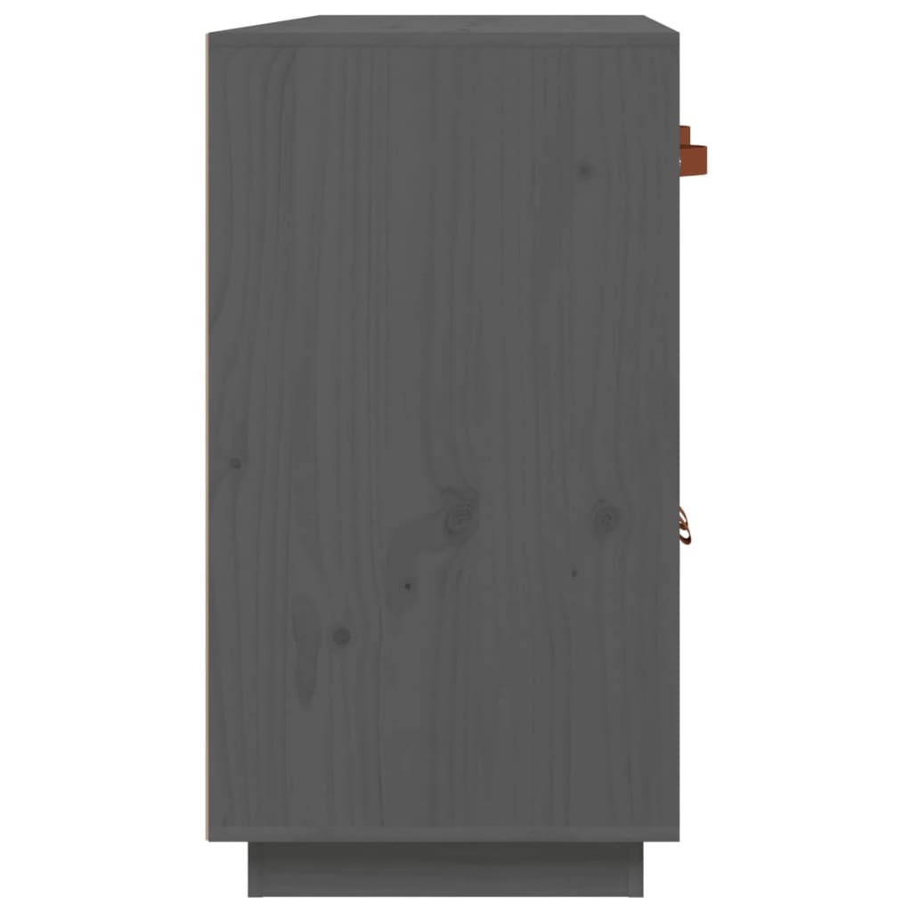 Komoda siva 98,5x40x75 cm od masivne borovine