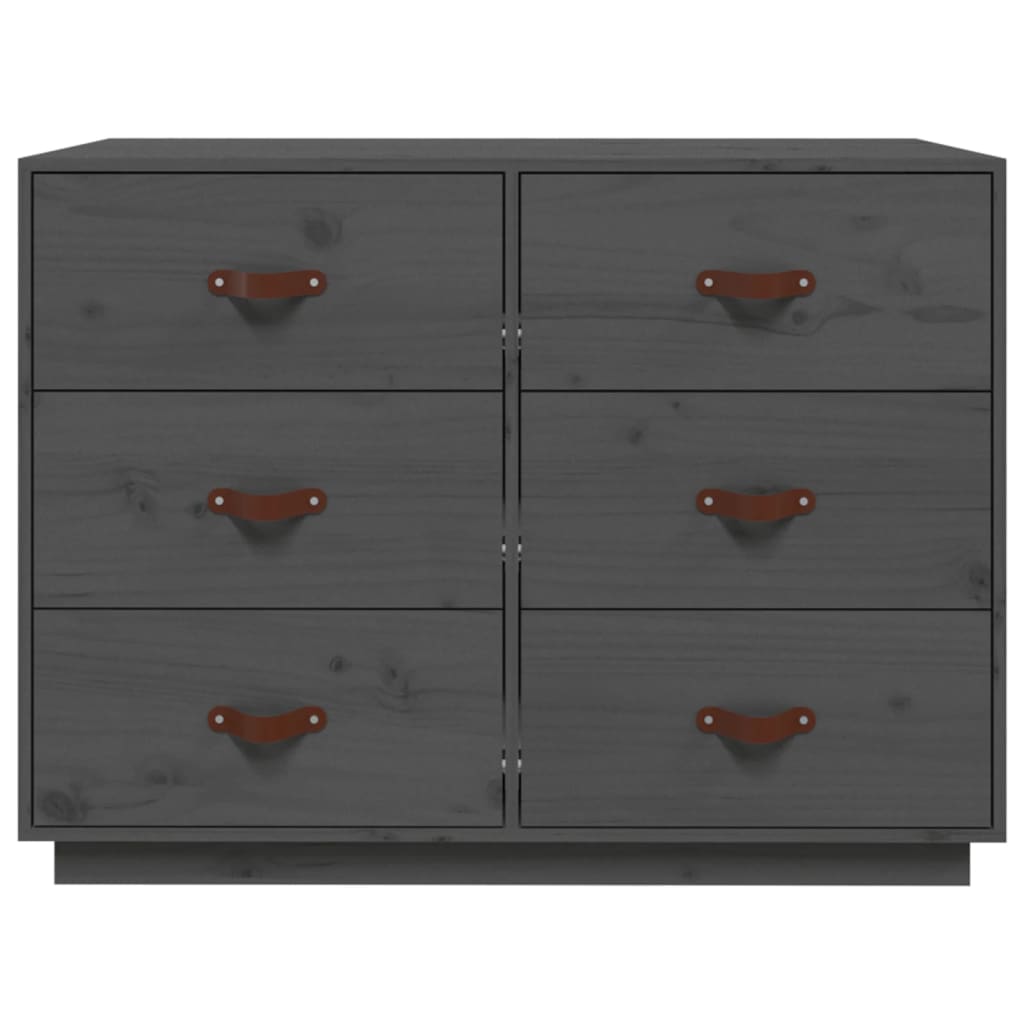 Komoda siva 100 x 40 x 75 cm od masivne borovine