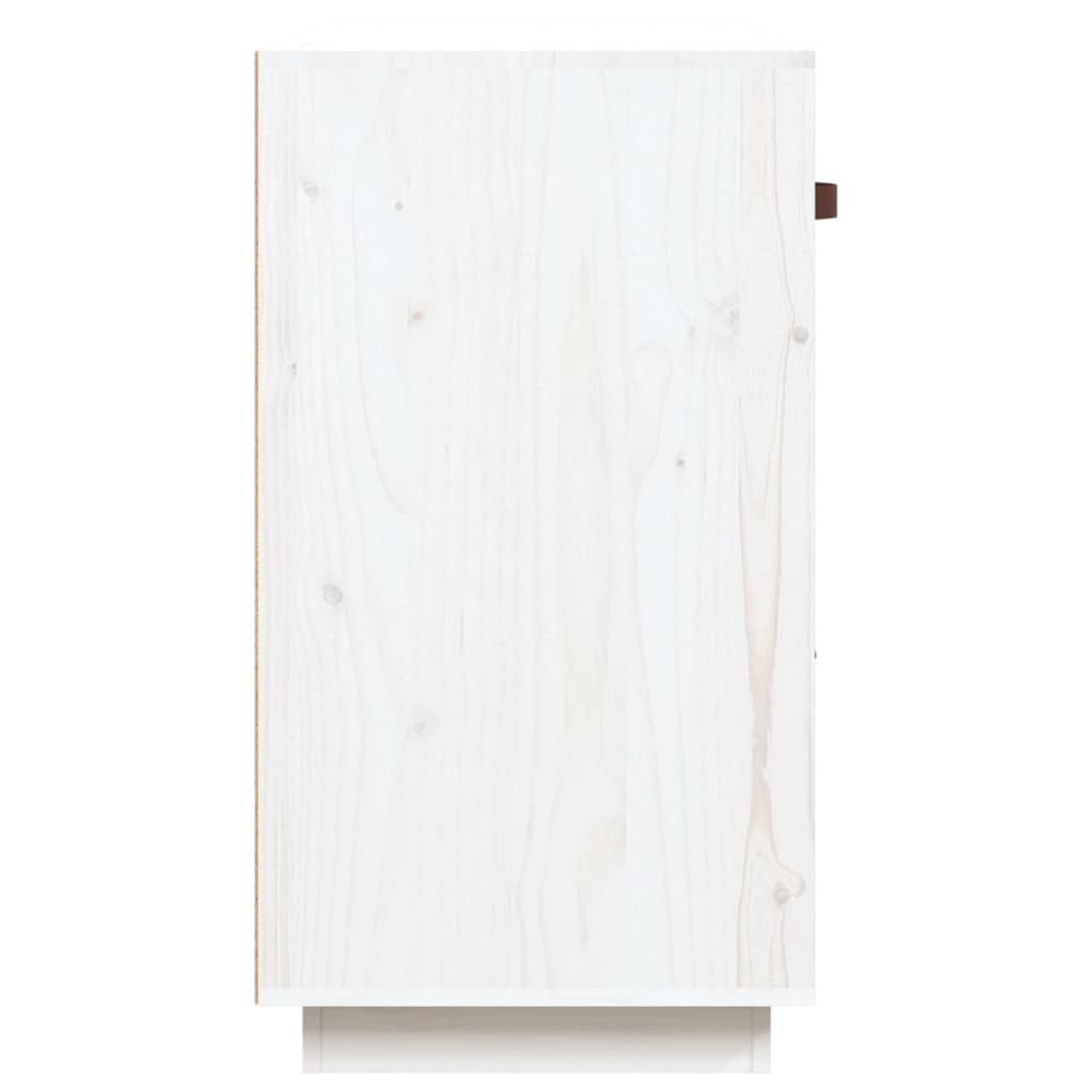 Komoda bijela 100 x 40 x 75 cm od masivne borovine