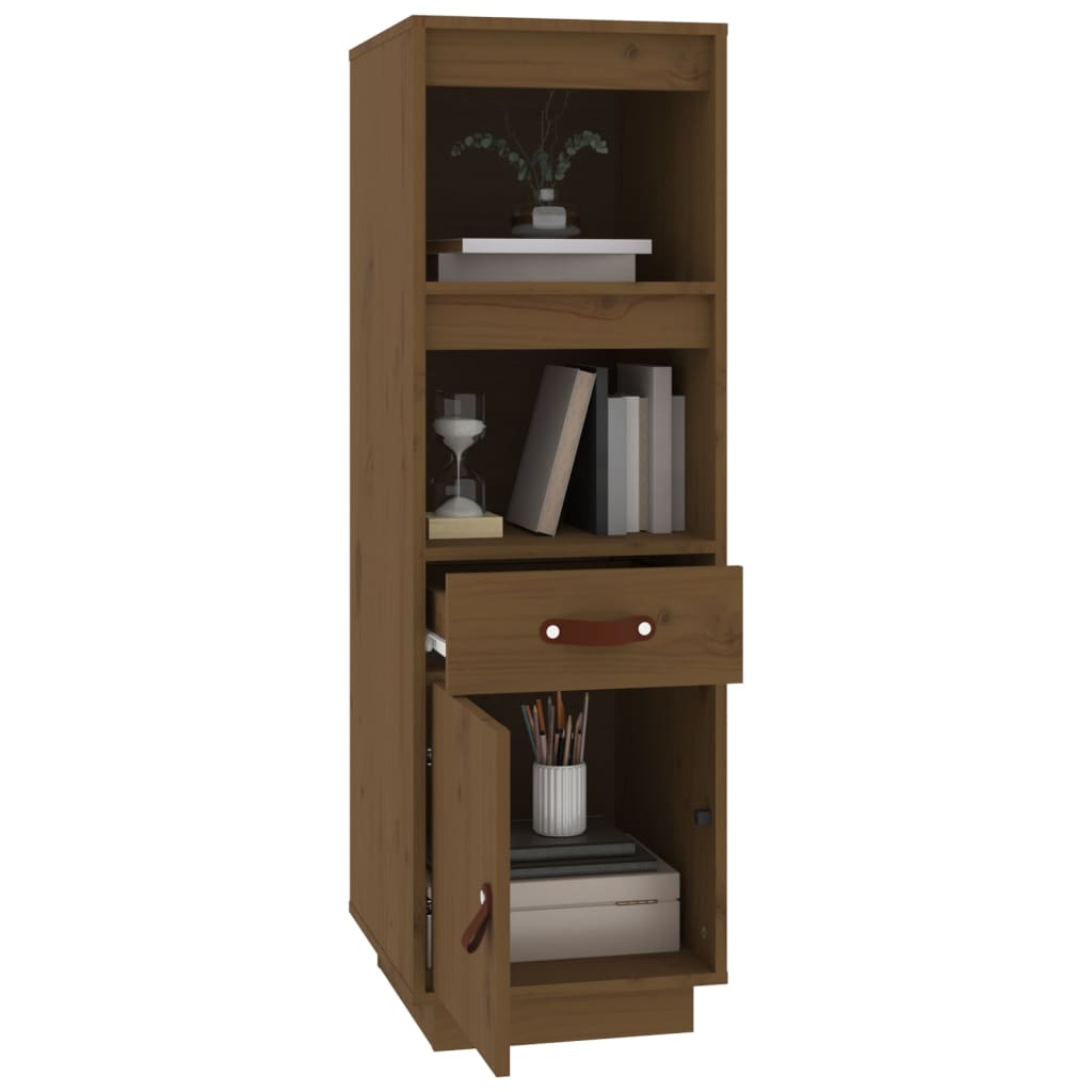 Visoka komoda boja meda 34 x 40 x 108,5 cm od masivne borovine