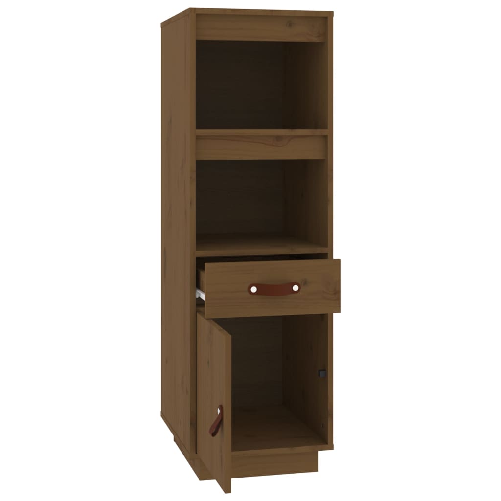 Visoka komoda boja meda 34 x 40 x 108,5 cm od masivne borovine