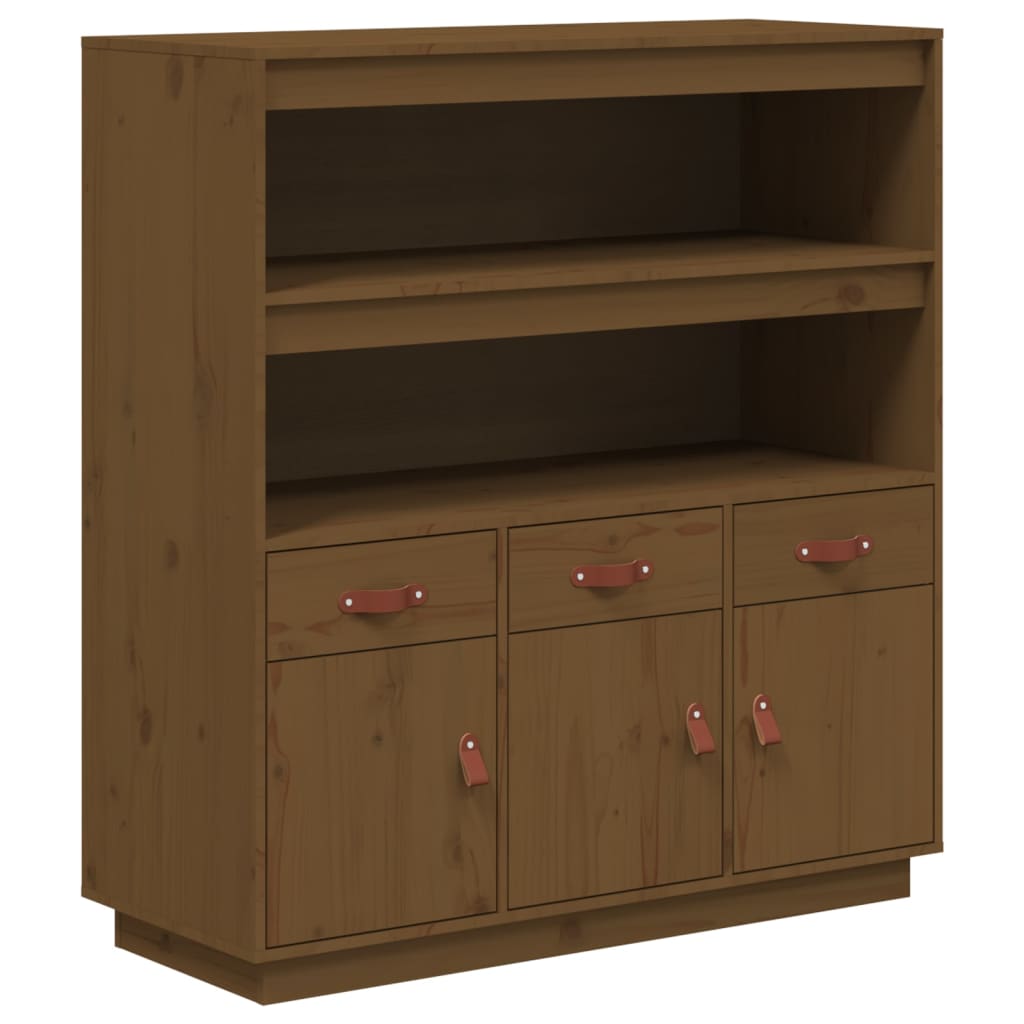 Visoka komoda boja meda 100 x 40 x 108,5 cm od masivne borovine