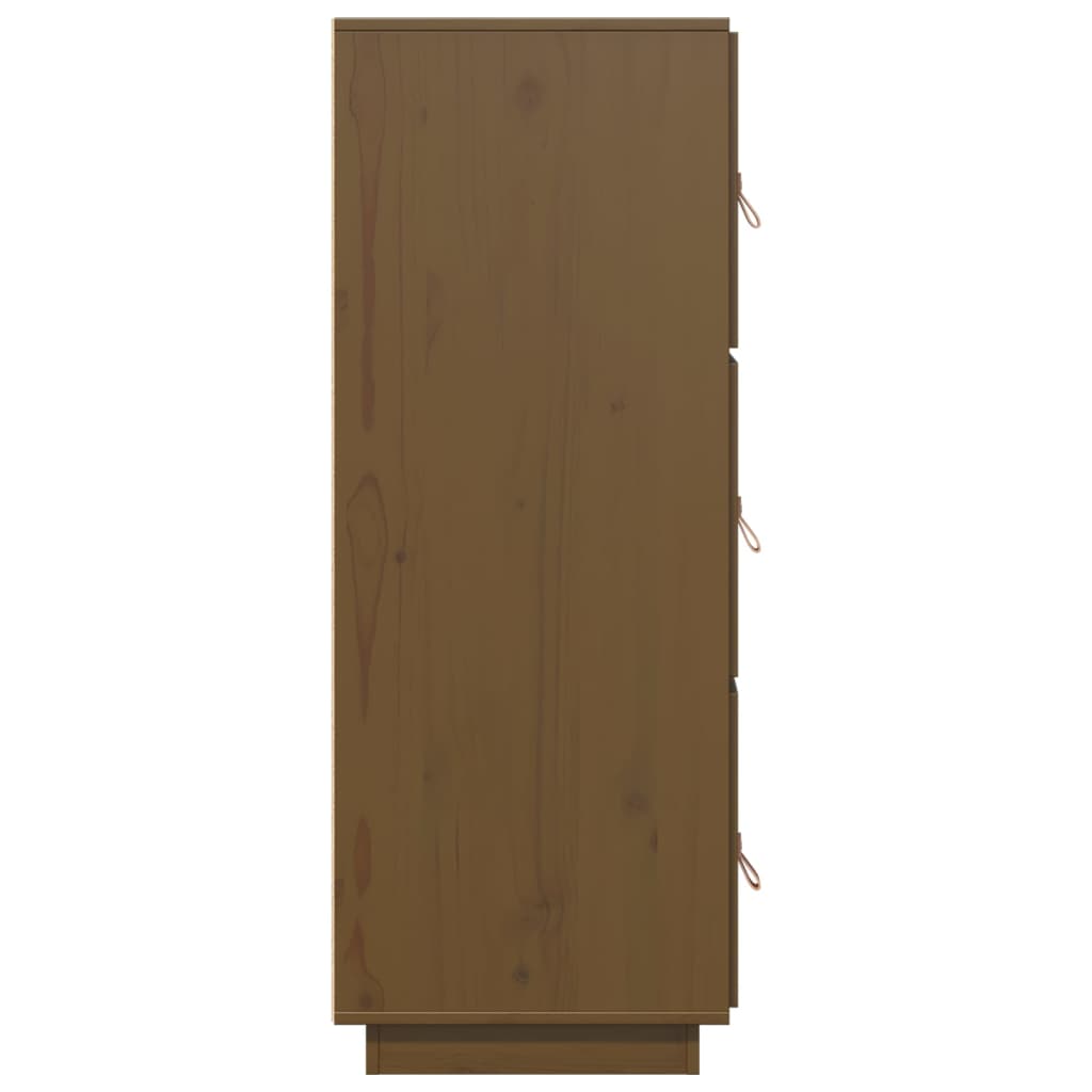 Visoka komoda boja meda 34 x 40 x 108,5 cm od masivne borovine