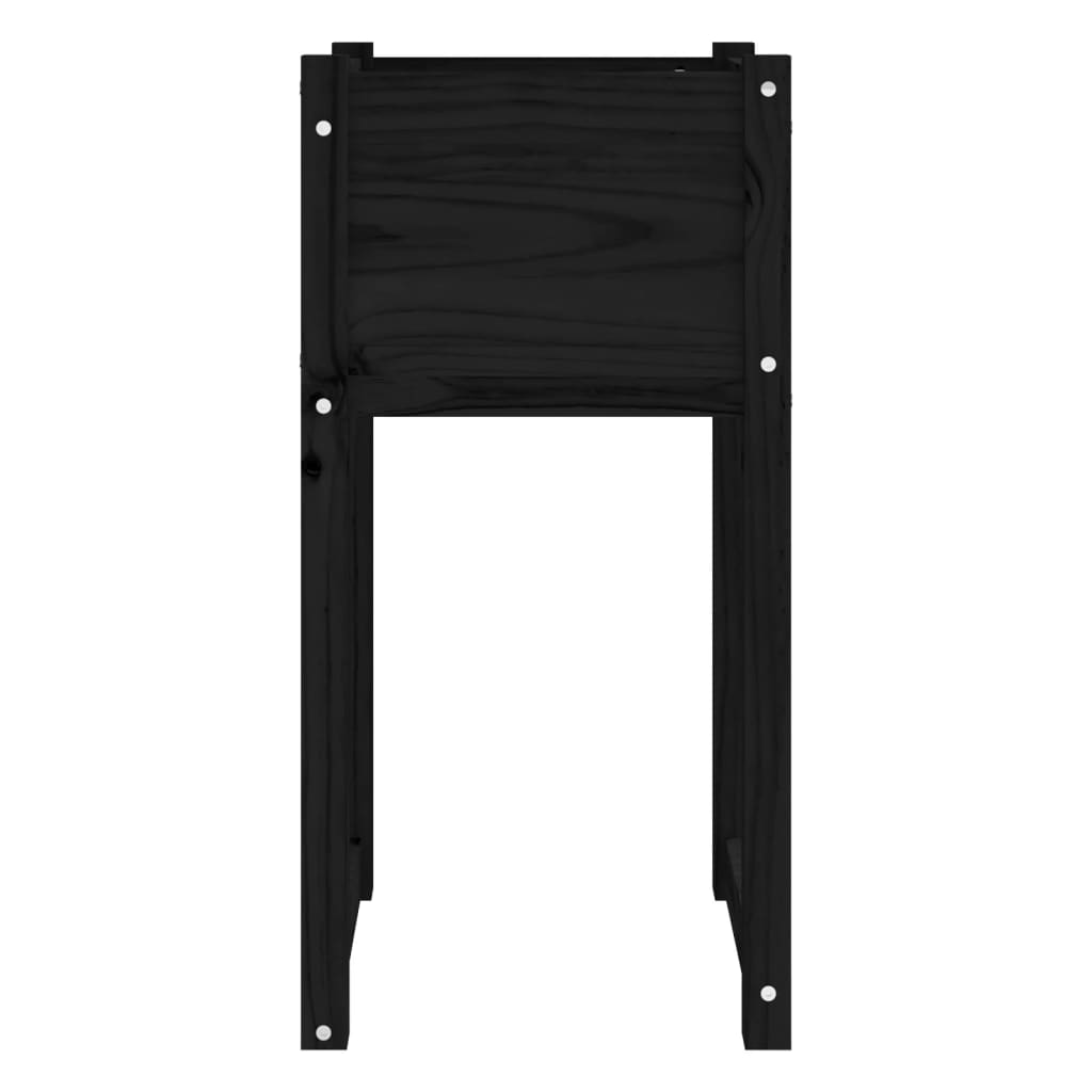 Sadilice 2 kom crne 40x40x81 cm od masivne borovine