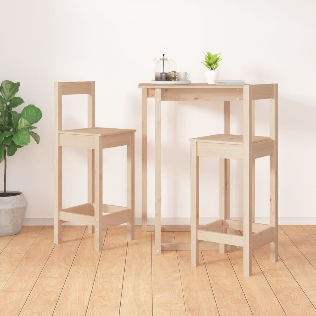 Barske stolice 2 kom 40 x 41,5 x 112 cm od masivne borovine