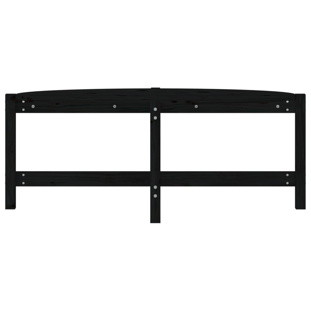 Stolić za kavu crni 118 x 63 x 45 cm od masivne borovine