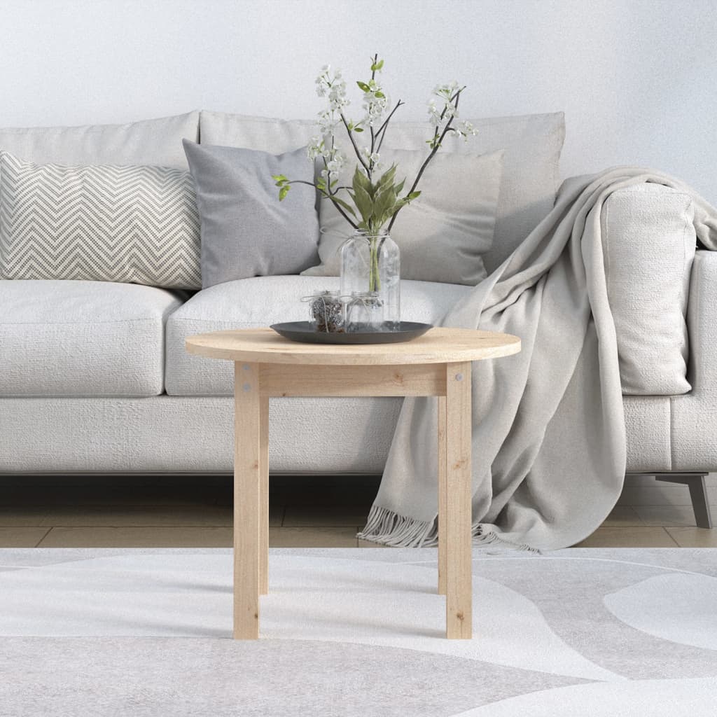 Stolić za kavu Ø 55 x 45 cm od masivne borovine