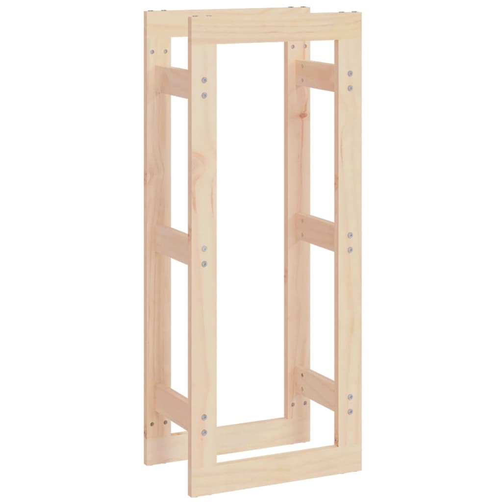 Stalak za drva za ogrjev 41 x 25 x 100 cm od masivne borovine