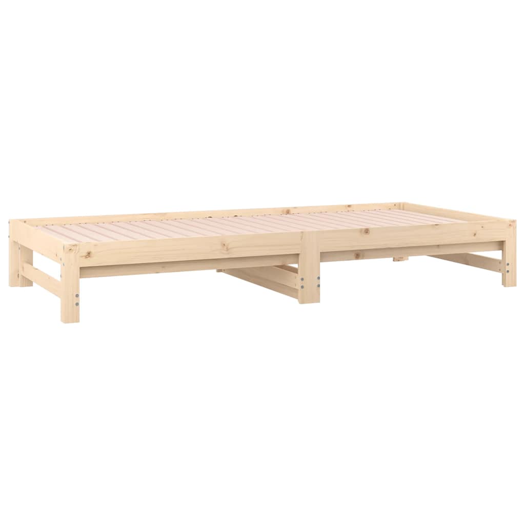 Dnevni ležaj na izvlačenje 2 x (90x190) cm od masivne borovine