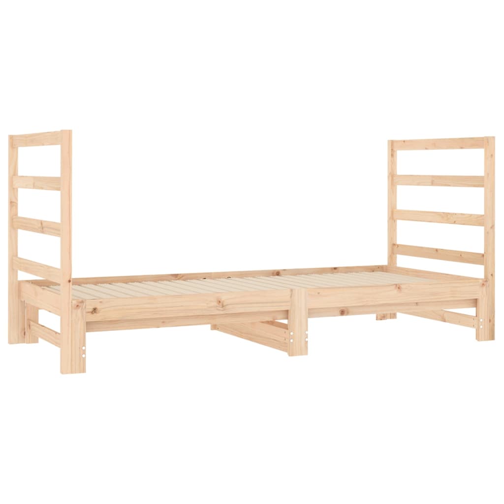 Dnevni ležaj na izvlačenje 2 x (90x190) cm od masivne borovine