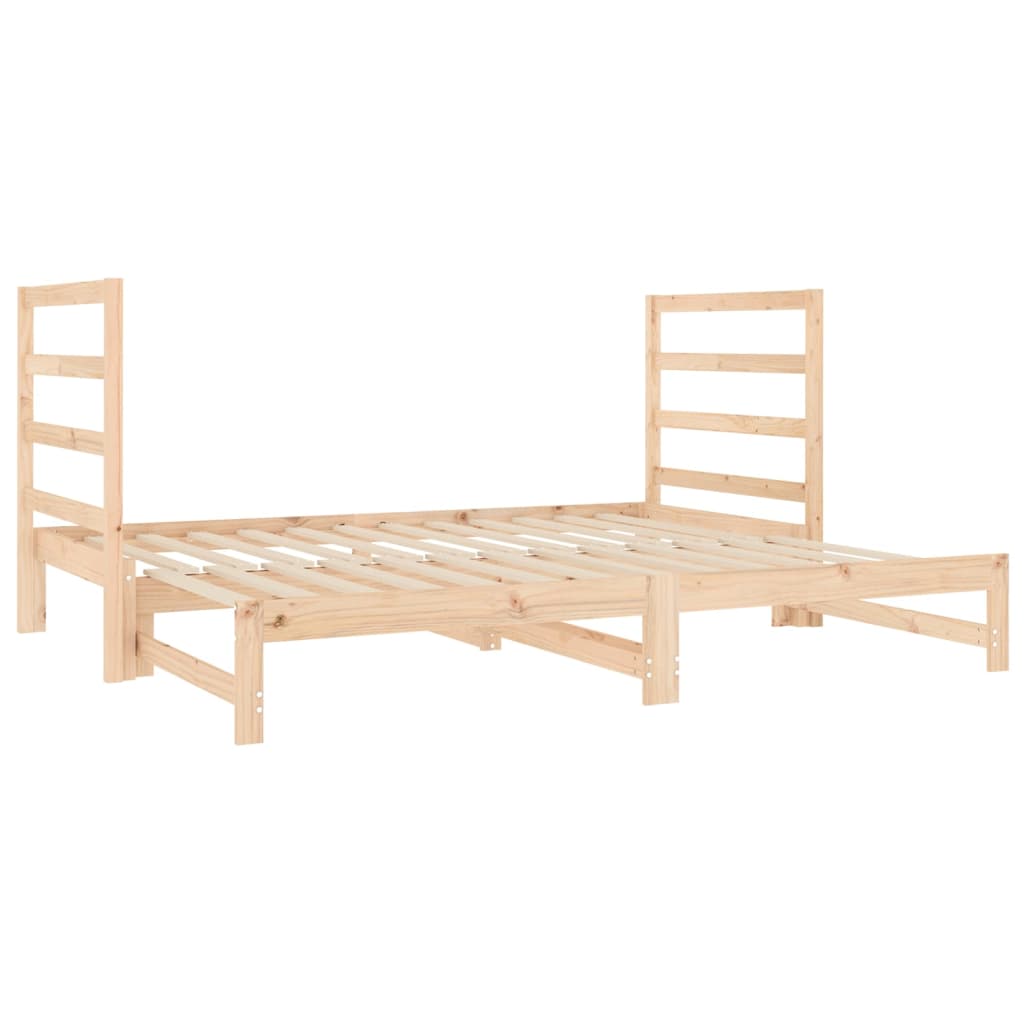 Dnevni ležaj na izvlačenje 2 x (90x190) cm od masivne borovine