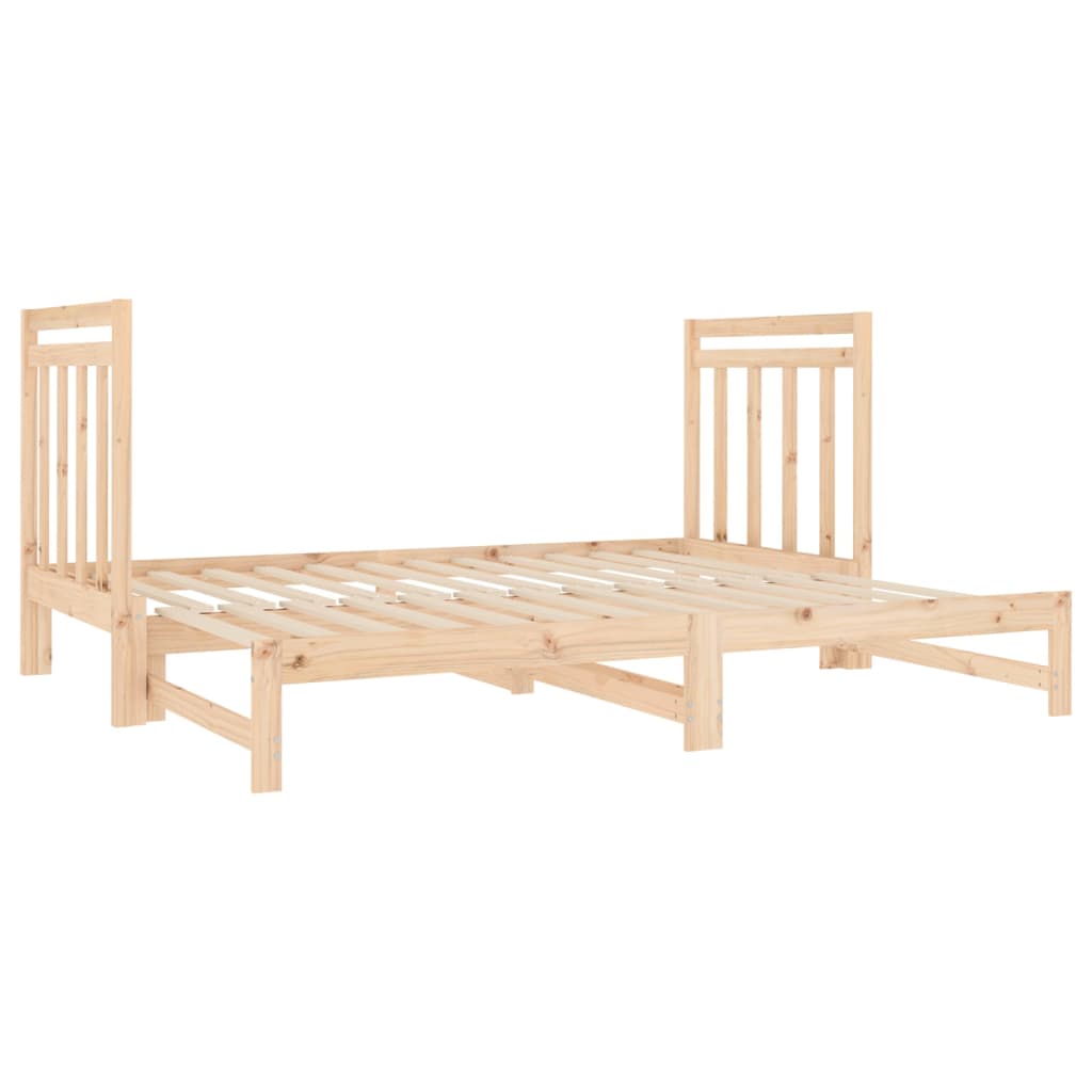 Dnevni ležaj na izvlačenje 2 x (90x190) cm od masivne borovine