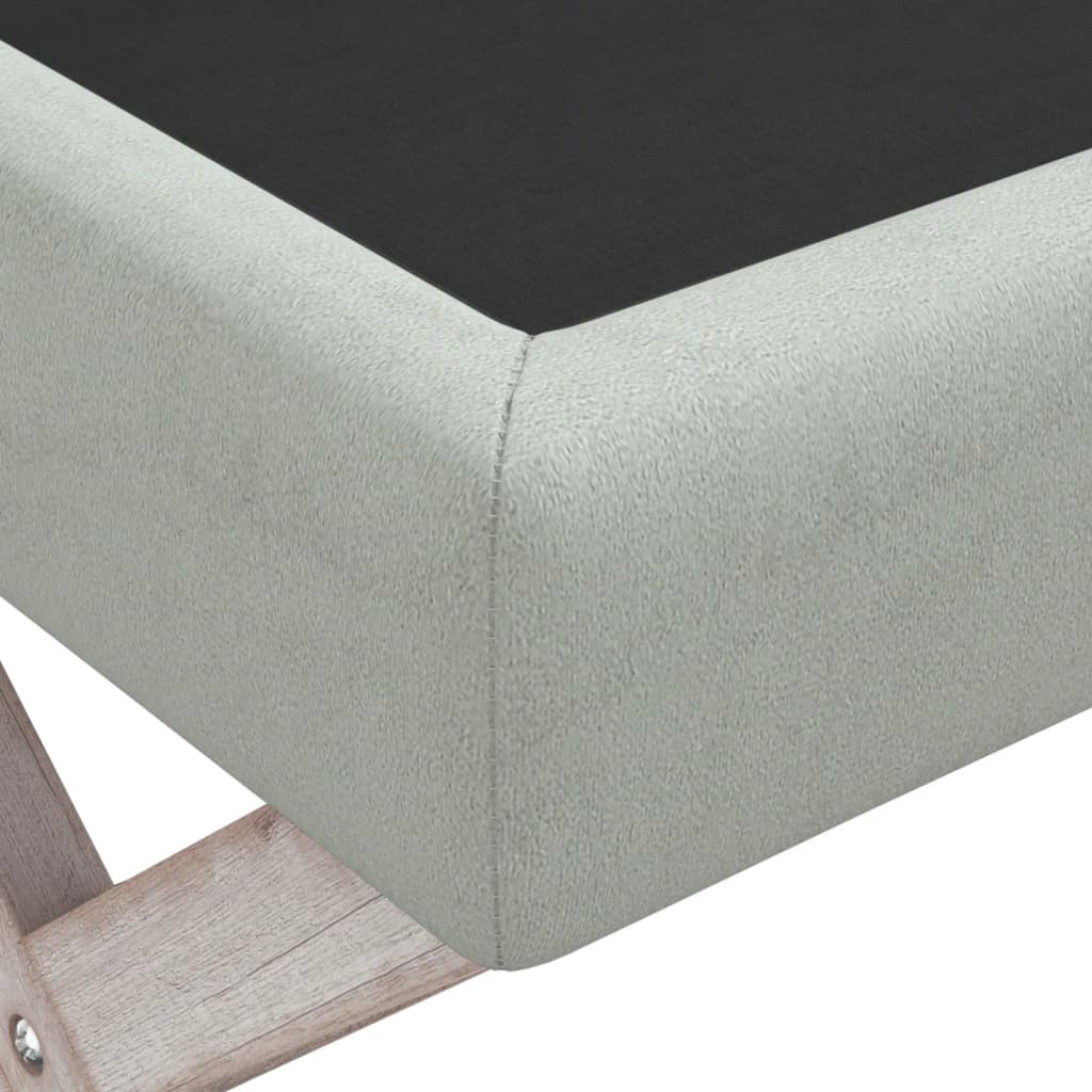 Tabure za pohranu svjetlosivi 110 x 45 x 49 cm baršunasti
