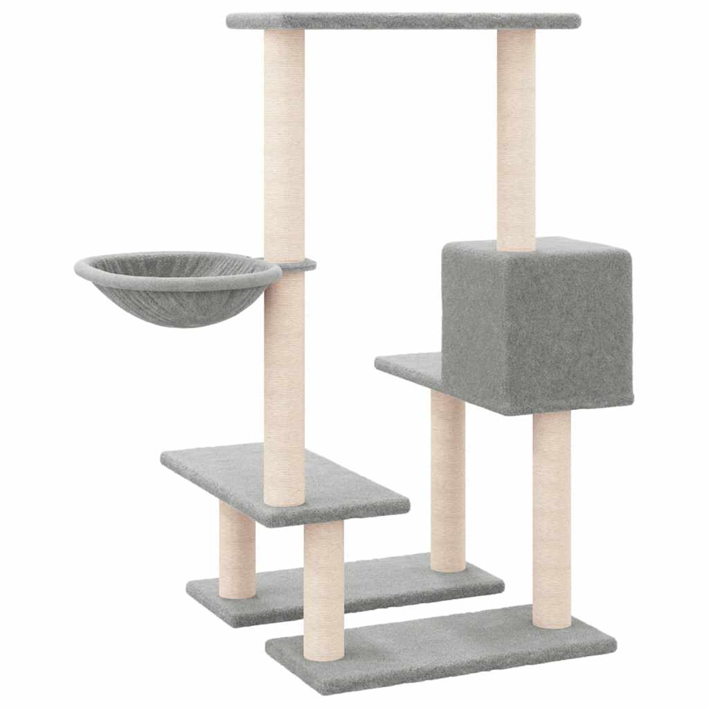 Penjalica za mačke sa stupovima za grebanje svjetlosiva 94,5 cm