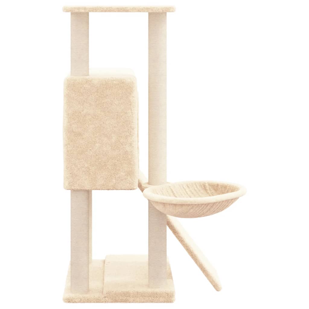 Penjalica za mačke sa stupovima za grebanje krem 96 cm