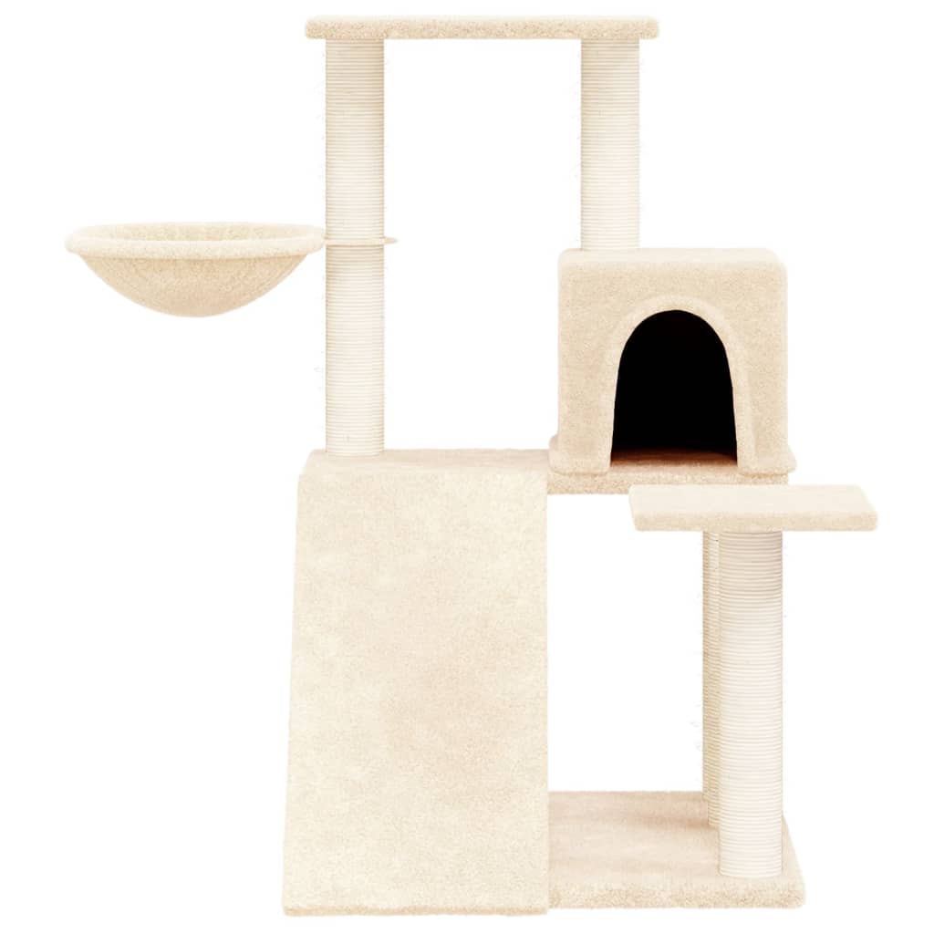 Penjalica za mačke sa stupovima za grebanje krem 82 cm