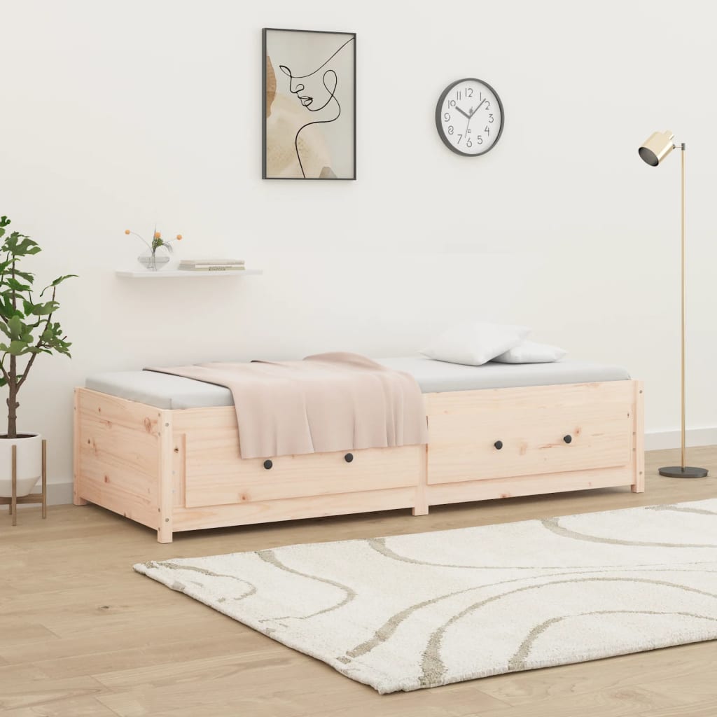 Dnevni krevet 90 x 190 cm mali masivna borovina