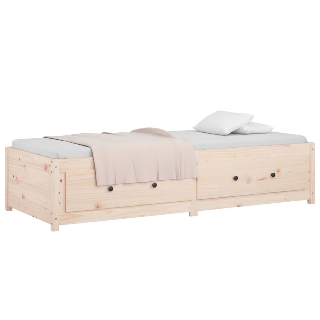 Dnevni krevet 90 x 190 cm mali masivna borovina
