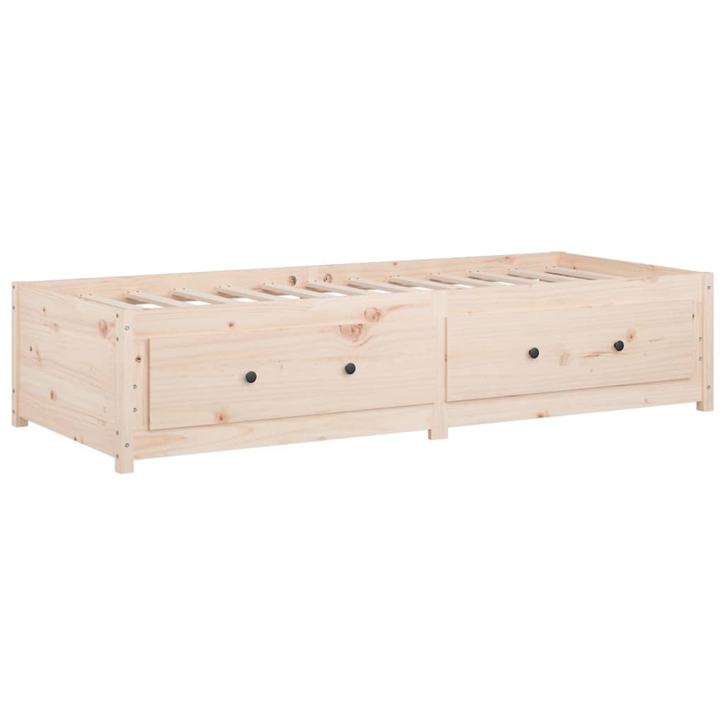 Dnevni krevet 90 x 190 cm mali masivna borovina