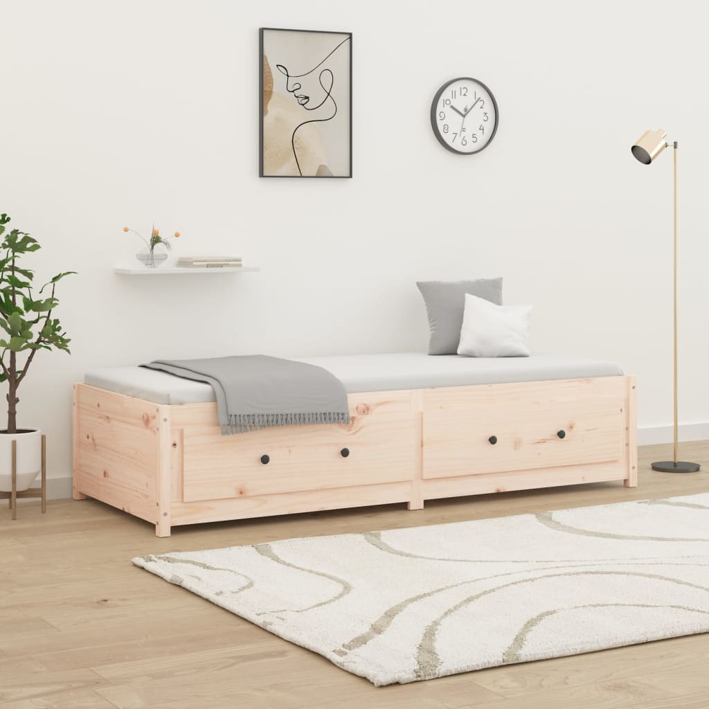 Dnevni krevet 90 x 190 cm mali masivna borovina